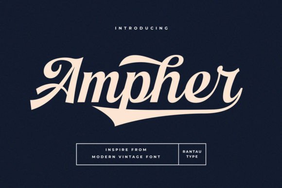 Ampher: The Bold Script Font for Scroll-Stopping Visuals