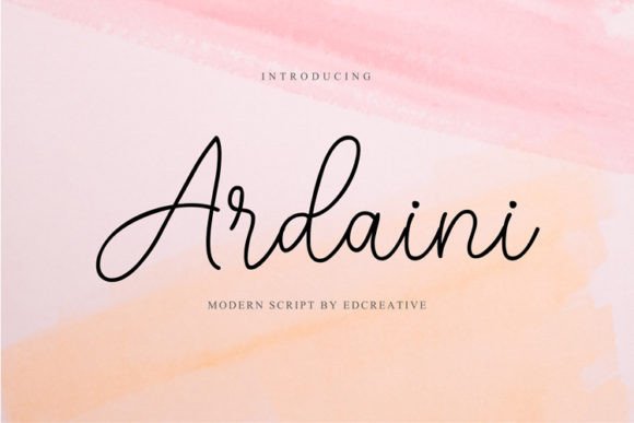 Ardaini: The Elegant Script Font for Scroll-Stopping Visuals