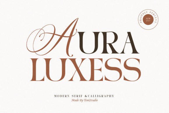 Aura Luxess Duo: The Premium Serif Typeface for Luxury Campaigns