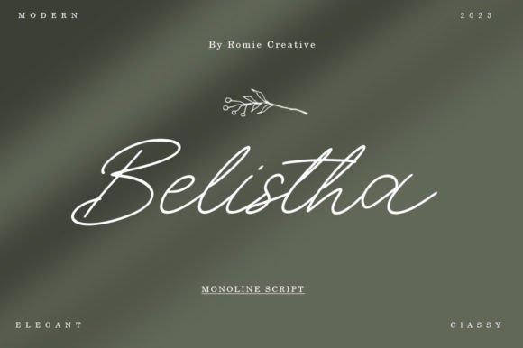 Belistha: A Stylish Font for Editorial Design and Branding