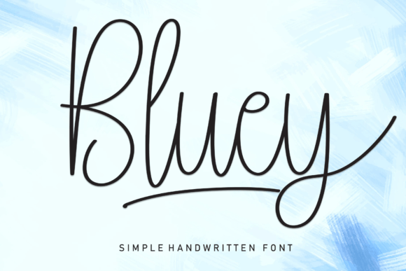 Bluey: A Sweet Script Font for Handmade Creations