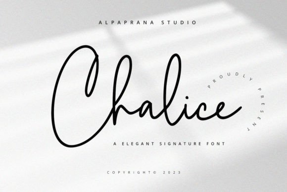 Chalice: A Modern Script Font for Editorial Design