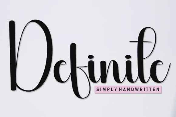 Definite: The Handwritten Typeface for Modern Editorial Design