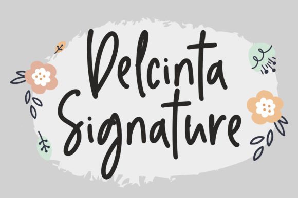 Delcinta Signature: The Elegant Handwritten Typeface for Modern Branding