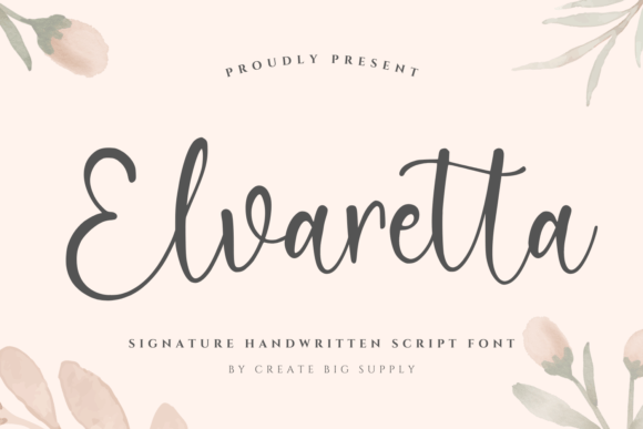 Elvaretta: A Script Typeface That Elevates Editorial Design