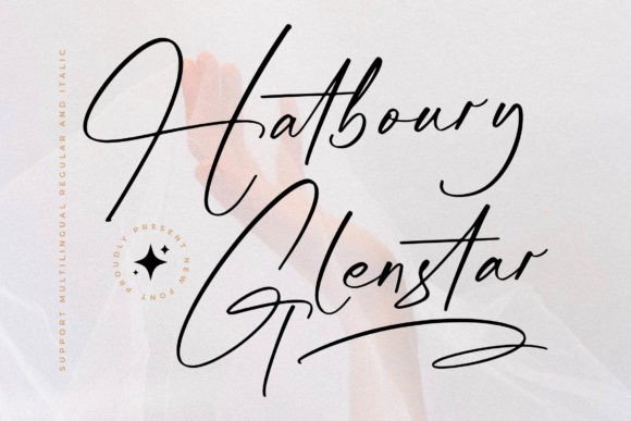 Hatboury Glenstar: The Modern Script Typeface for Polished Web Design