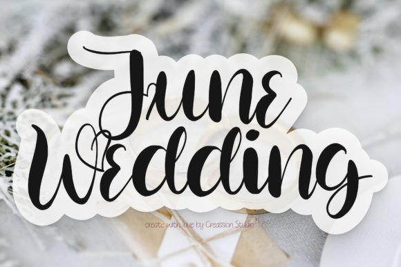 June Wedding Font for Modern Branding and Design