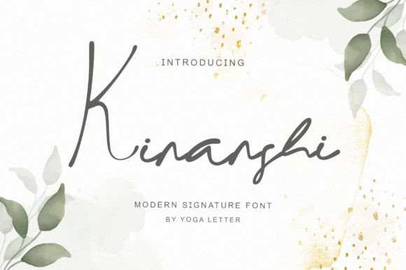 Kinanshi: The Modern Script Font for Polished Brand Identity