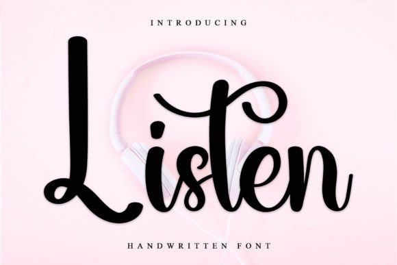 Listen: The Magical Script Font for Editorial Design