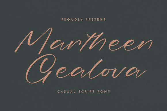 Martheen Gealova: A Casual Script Font for Web Design