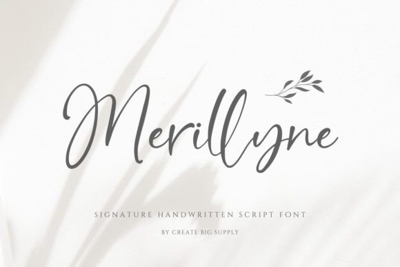 Merillyne: The Perfect Script Typeface for Handmade Creators