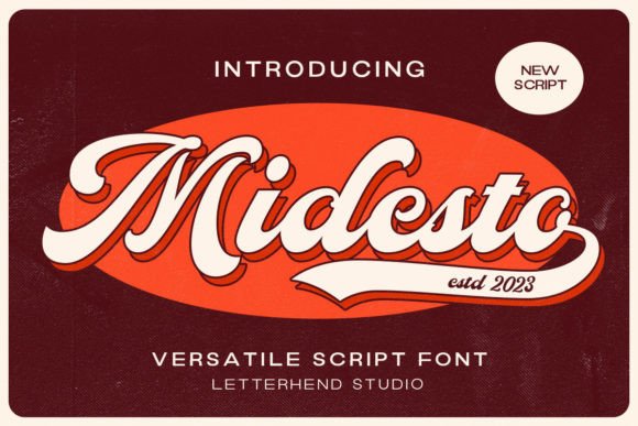 Midesto: The Vintage Script Typeface for Editorial Design