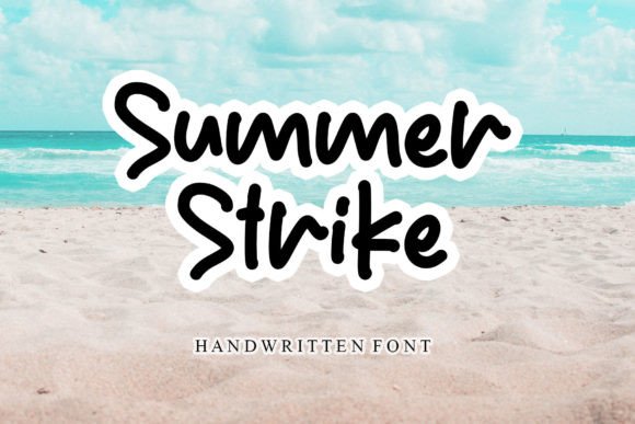 Summer Strike: The Vibrant Script Font for Handmade Shop Branding