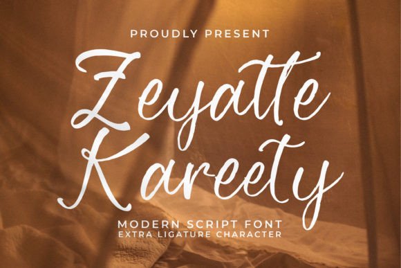 Zeyatte Kareety: The Handwritten Typeface for Elegant Web Design